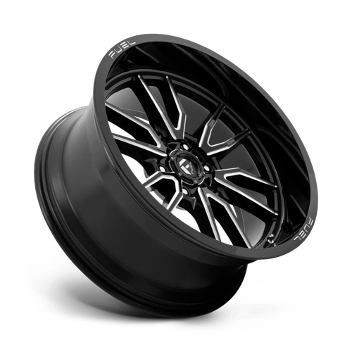 22X10 Fuel 1PC D761 CLASH 6X135 -18MM GLOSS BLACK MILLED