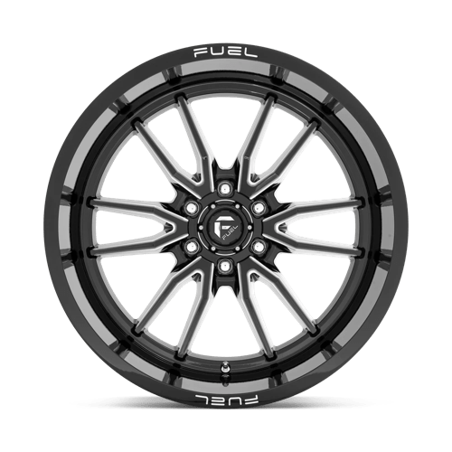 22X12 Fuel 1PC D761 CLASH 6X5.5 -44MM GLOSS BLACK MILLED