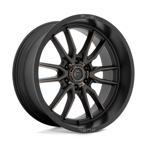 22X10 Fuel 1PC D762 CLASH 6X5.5 -18MM MATTE BLACK DOUBLE DARK TINT