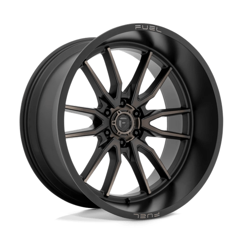 24X12 Fuel 1PC D762 CLASH 6X5.5 -44MM MATTE BLACK DOUBLE DARK TINT