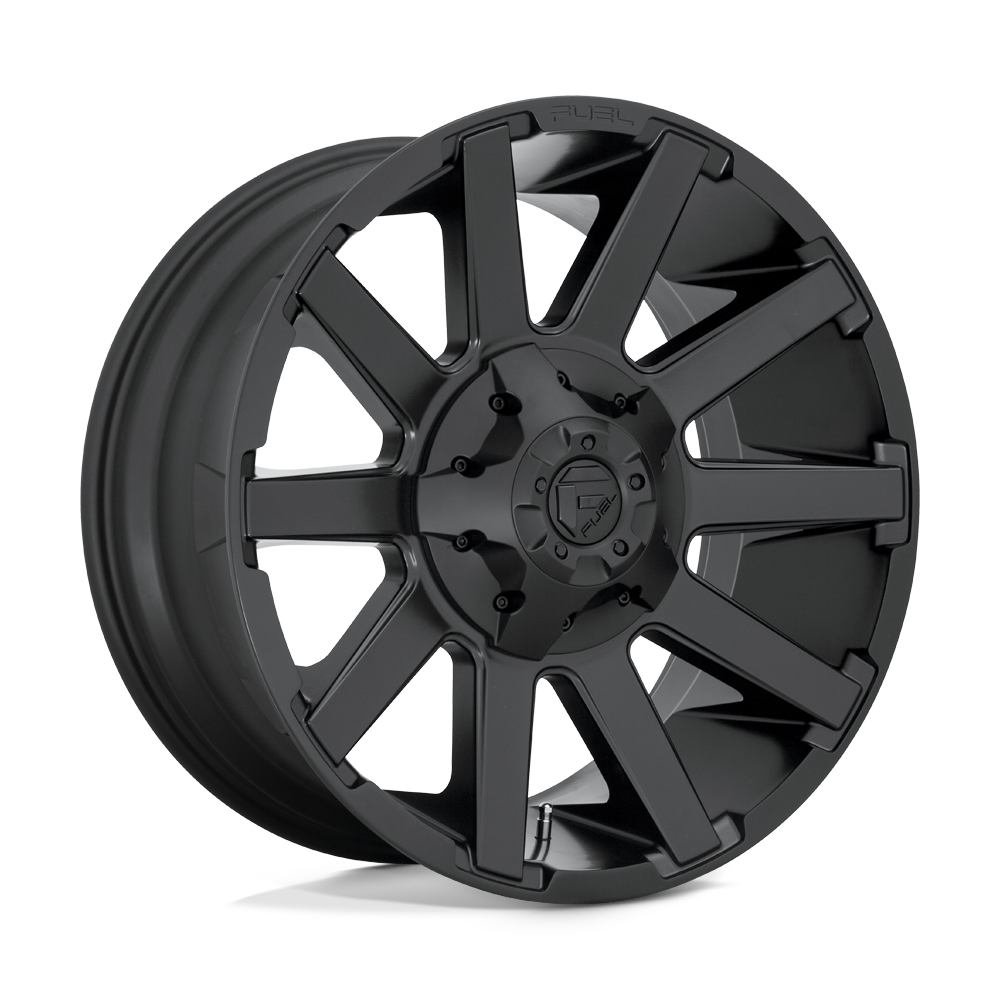 18X9 Fuel 1PC D437 CONTRA 6X135/5.5 -12MM SATIN BLACK