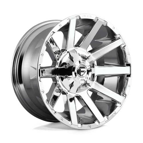 20X10 Fuel 1PC D614 CONTRA 8X180 -18MM CHROME PLATED