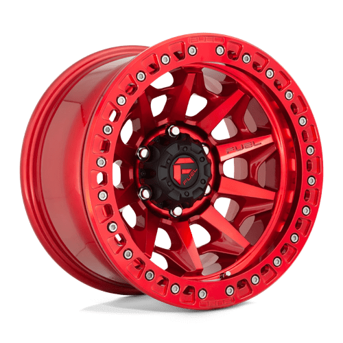 17X9 Fuel 1PC D113 COVERT BEADLOCK 6X5.5 -15MM CANDY RED