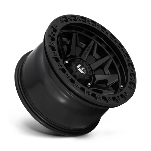 17X9 Fuel 1PC D114 COVERT BEADLOCK 5X5.0 -15MM MATTE BLACK