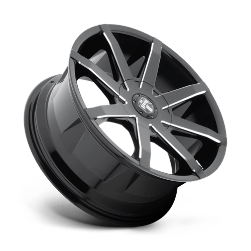 22X9.5 DUB 1PC S109 PUSH 6X135/5.5 25MM GLOSS BLACK MILLED