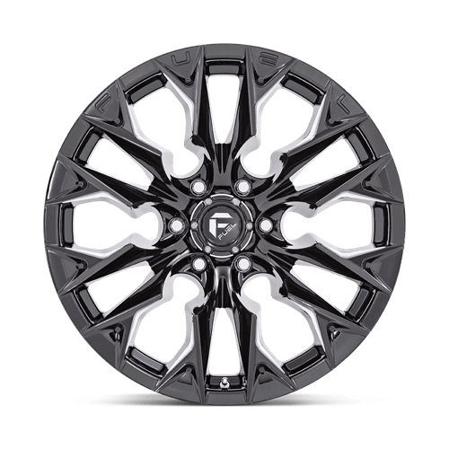 20X9 Fuel 1PC D803 FLAME 8X170 20MM GLOSS BLACK MILLED