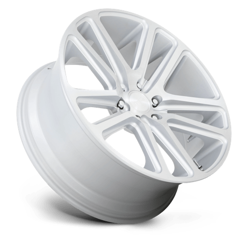 26X10 DUB 1PC S257 FLEX 5X5.5 25MM GLOSS SILVER BRUSHED FACE