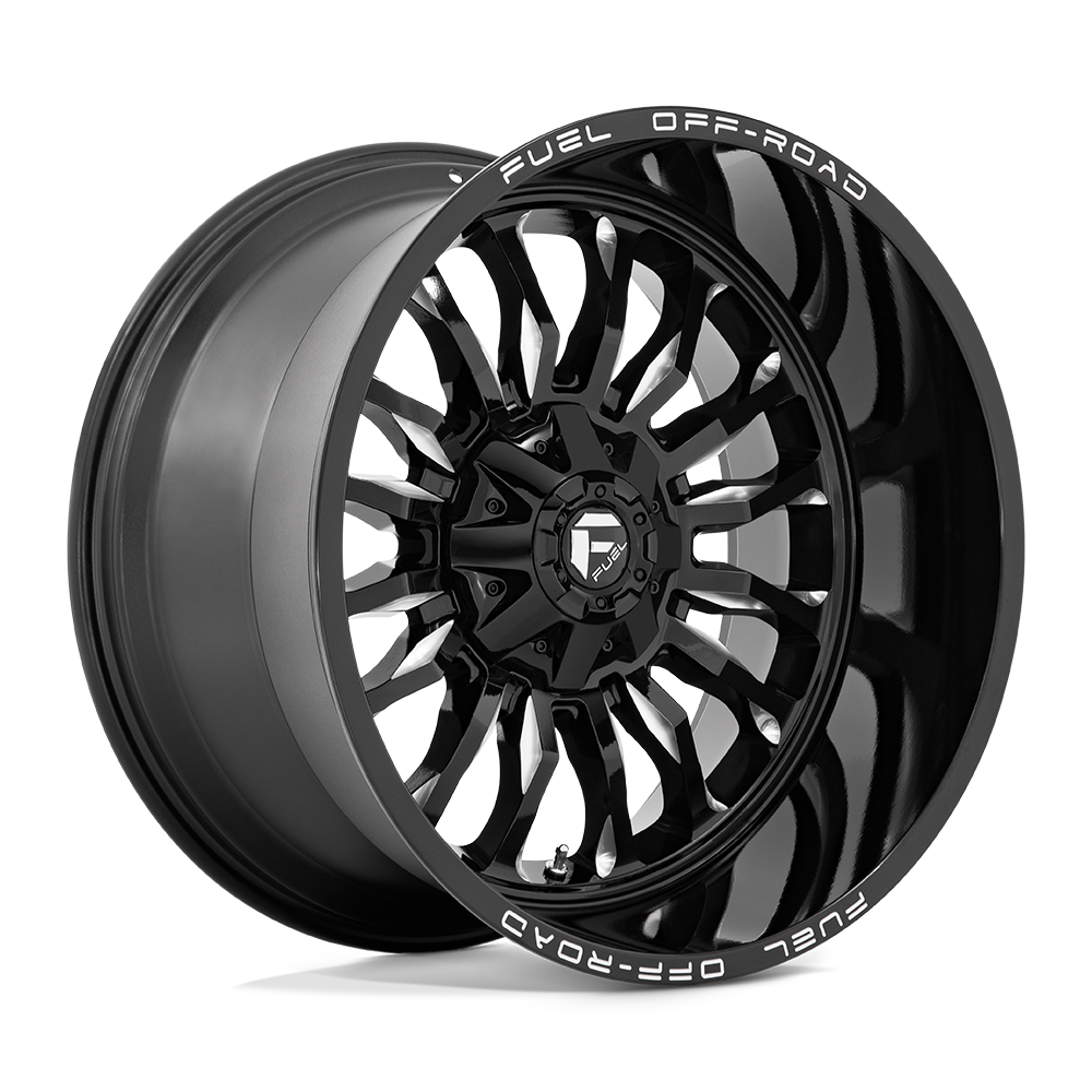 22X12 Fuel 1PC D795 ARC 5X4.5/5.0 -44MM GLOSS BLACK MILLED