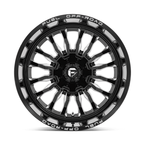 22X12 Fuel 1PC D795 ARC 5X4.5/5.0 -44MM GLOSS BLACK MILLED