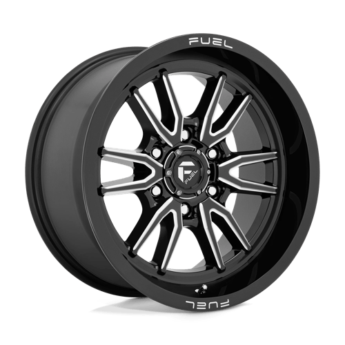 18X9 Fuel 1PC D761 CLASH 6X135 1MM GLOSS BLACK MILLED