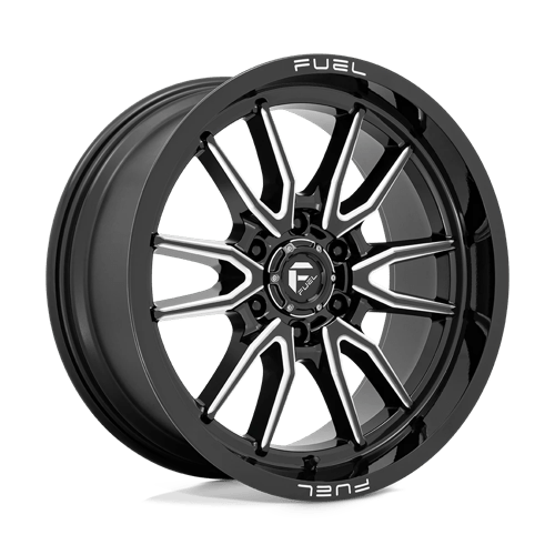 20X9 Fuel 1PC D761 CLASH 6X135 1MM GLOSS BLACK MILLED