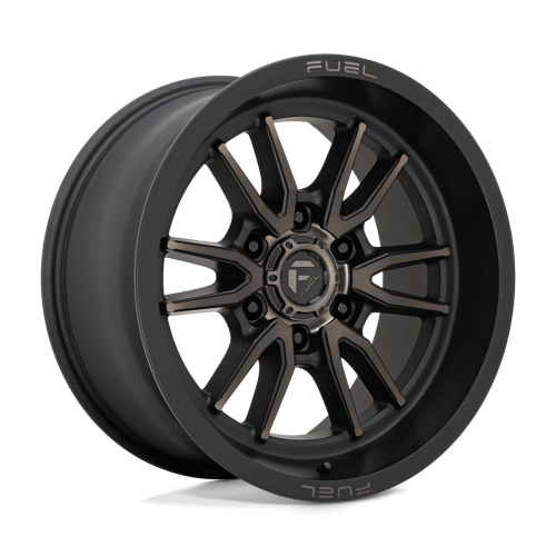 18X9 Fuel 1PC D762 CLASH 6X120 1MM MATTE BLACK DOUBLE DARK TINT