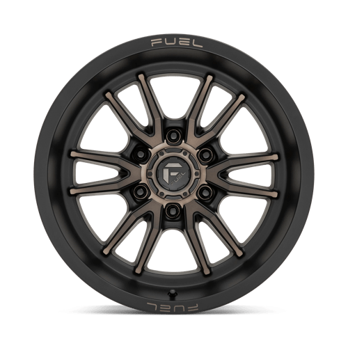 18X9 Fuel 1PC D762 CLASH 6X120 1MM MATTE BLACK DOUBLE DARK TINT