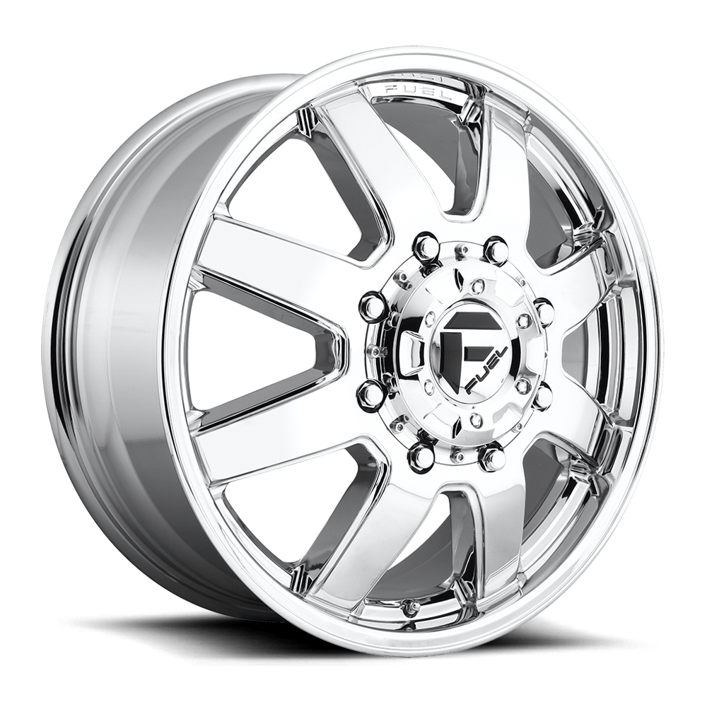 20X8.25 Fuel 1PC D536 MAVERICK 8X6.5 122MM CHROME PLATED