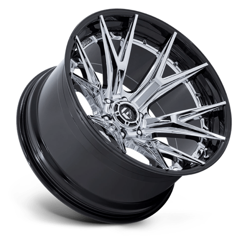 22X12 Fuel 1PC FC402 CATALYST 6X135 -44MM CHROME WITH GLOSS BLACK LIP