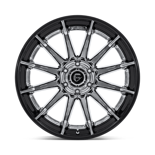 22X10 Fuel 1PC FC403 BURN 6X135 -18MM CHROME WITH GLOSS BLACK LIP