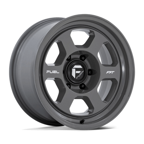 17X8.5 Fuel 1PC FC860 HYPE 6X5.5 10MM BATTLESHIP GRAY