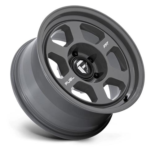 17X8.5 Fuel 1PC FC860 HYPE 6X5.5 10MM BATTLESHIP GRAY