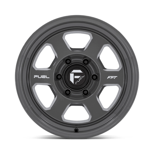 17X8.5 Fuel 1PC FC860 HYPE 6X5.5 10MM BATTLESHIP GRAY