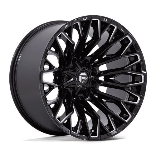 22X12 Fuel 1PC FC865 STRIKE 6X135/5.5 -44MM GLOSS BLACK MILLED