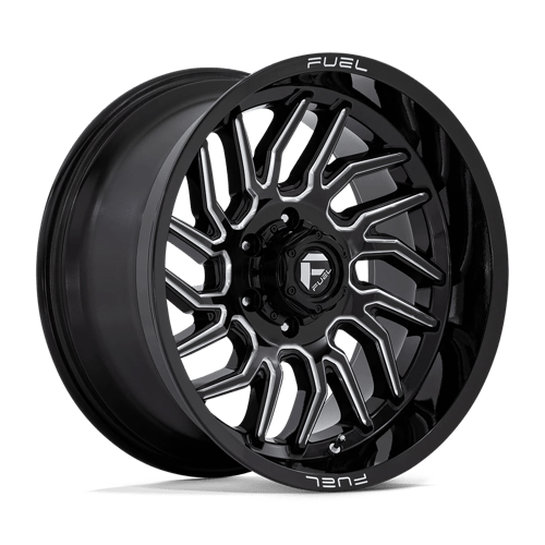 20X10 Fuel 1PC D807 HURRICANE 6X5.5 -18MM GLOSS BLACK MILLED