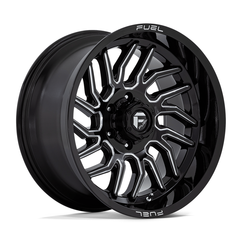 20X10 Fuel 1PC D807 HURRICANE 6X135 -18MM GLOSS BLACK MILLED