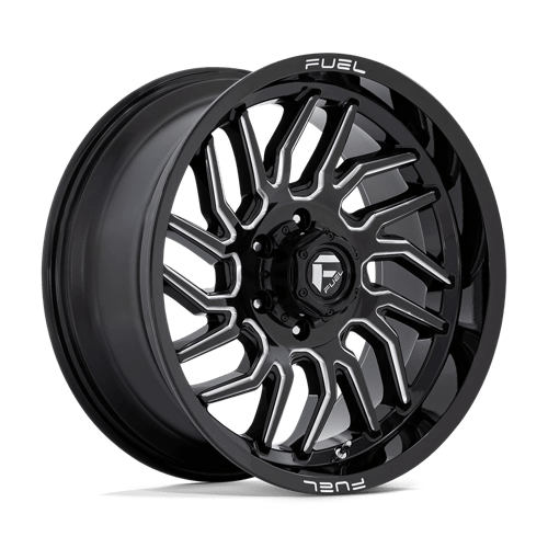 20X9 Fuel 1PC D807 HURRICANE 6X135 1MM GLOSS BLACK MILLED