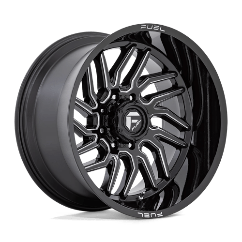 22X12 Fuel 1PC D807 HURRICANE 6X5.5 -44MM GLOSS BLACK MILLED