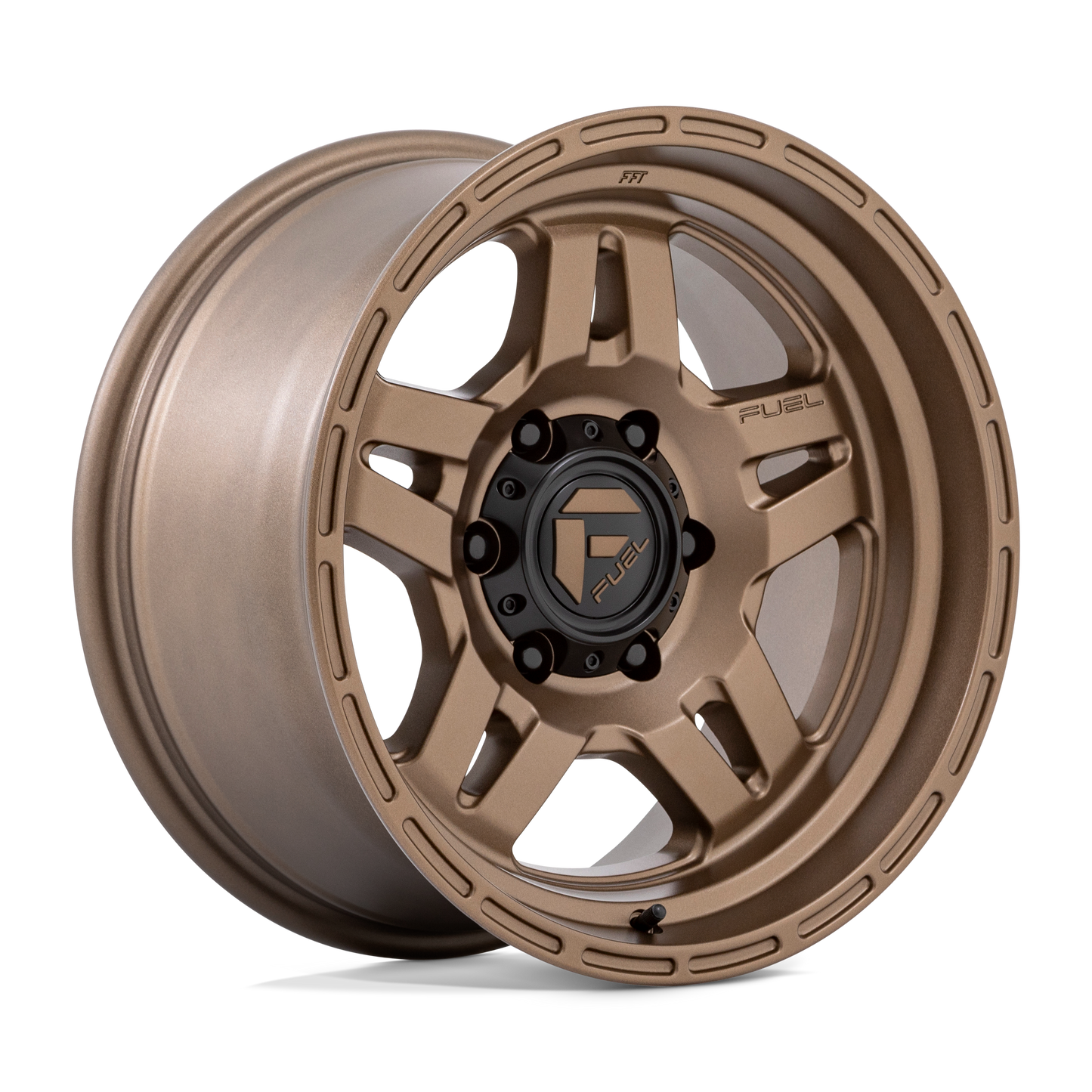 18X9 Fuel 1PC D800 OXIDE 6X5.5 1MM MATTE BRONZE