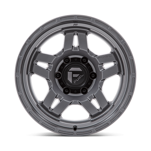 17X8.5 Fuel 1PC D801 OXIDE 5X5.0 -10MM MATTE GUNMETAL