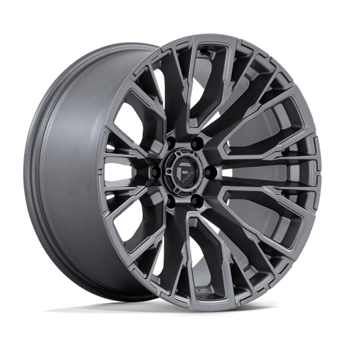 17X9 Fuel 1PC D848 REBAR 6X4.5 1MM MATTE GUNMETAL