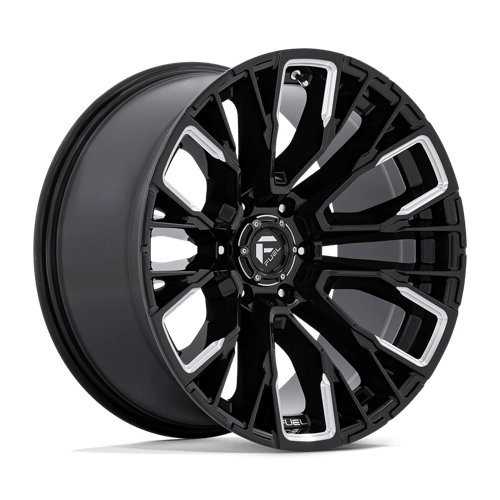 17X9 Fuel 1PC D849 REBAR 6X120 1MM GLOSS BLACK MILLED