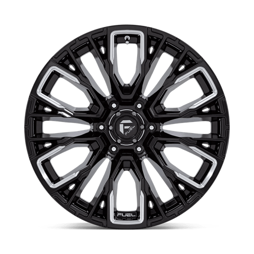 17X9 Fuel 1PC D849 REBAR 6X120 1MM GLOSS BLACK MILLED