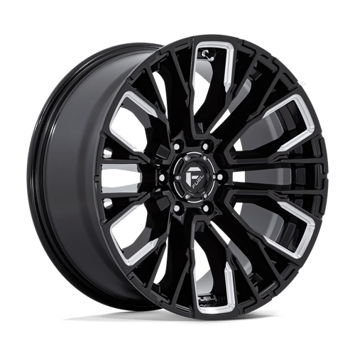 20X9 Fuel 1PC D849 REBAR 6X135 1MM GLOSS BLACK MILLED