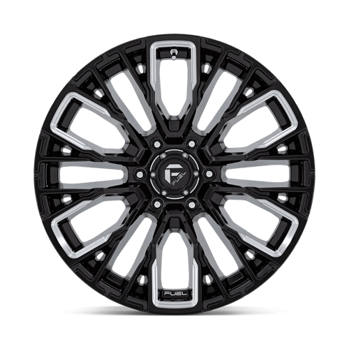 20X9 Fuel 1PC D849 REBAR 6X5.5 1MM GLOSS BLACK MILLED