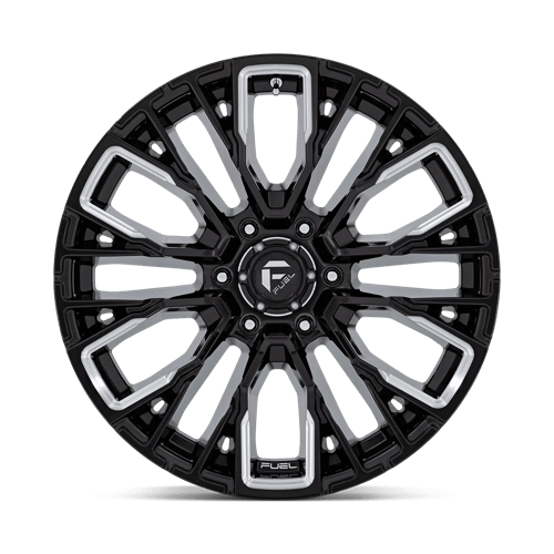 20X9 Fuel 1PC D849 REBAR 6X135 1MM GLOSS BLACK MILLED