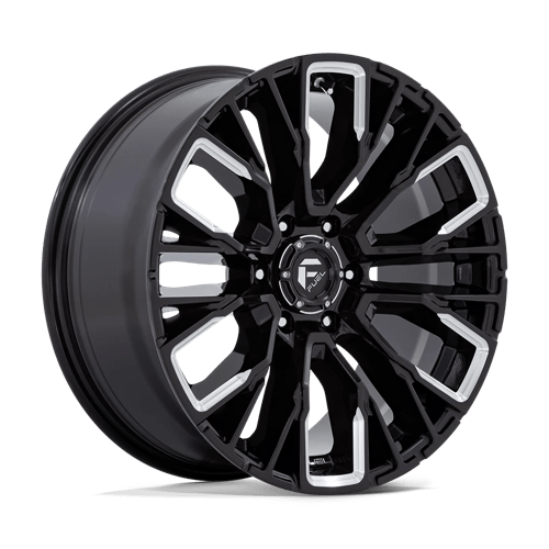 20X9 Fuel 1PC D849 REBAR 6X135 20MM GLOSS BLACK MILLED