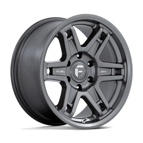 18X8.5 Fuel 1PC D838 SLAYER 6X5.5 1MM MATTE GUNMETAL