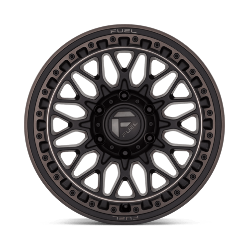 17X9 Fuel 1PC D759 TRIGGER 6X5.5 -12MM MATTE BLACK DARK TINT