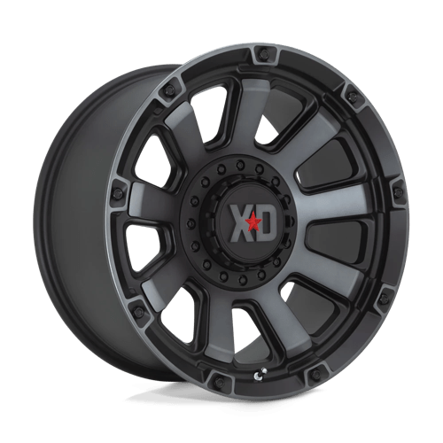 20X10 XD XD852 GAUNTLET 6X135/5.5 -18MM SATIN BLACK WITH GRAY TINT