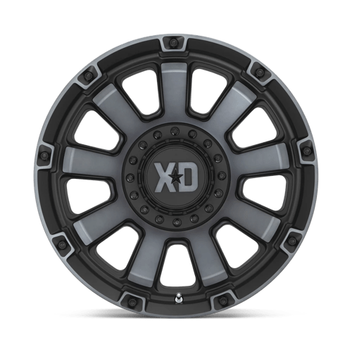 20X10 XD XD852 GAUNTLET 6X135/5.5 -18MM SATIN BLACK WITH GRAY TINT