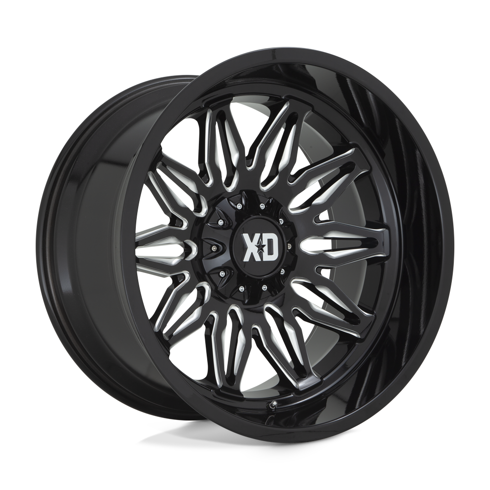 20X10 XD XD859 GUNNER 5X5.0/5.5 -18MM GLOSS BLACK MILLED