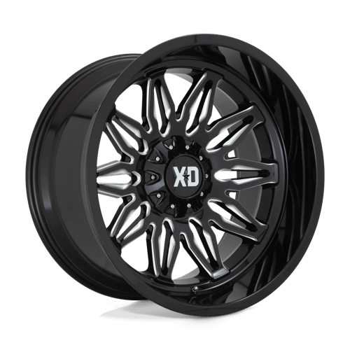 20X10 XD XD859 GUNNER 5X5.0/5.5 -18MM GLOSS BLACK MILLED