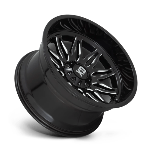 20X10 XD XD859 GUNNER 6X135/5.5 -18MM GLOSS BLACK MILLED