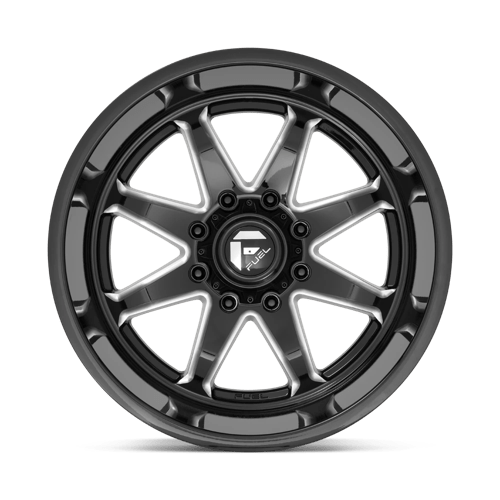 22X12 Fuel 1PC D749 HAMMER 5X5.0 -44MM GLOSS BLACK MILLED