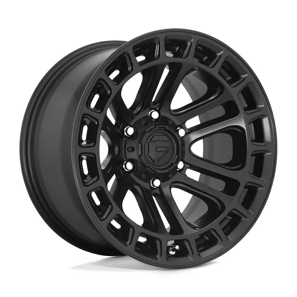 20X10 Fuel 1PC D718 HEATER 6X5.5 -18MM MATTE BLACK