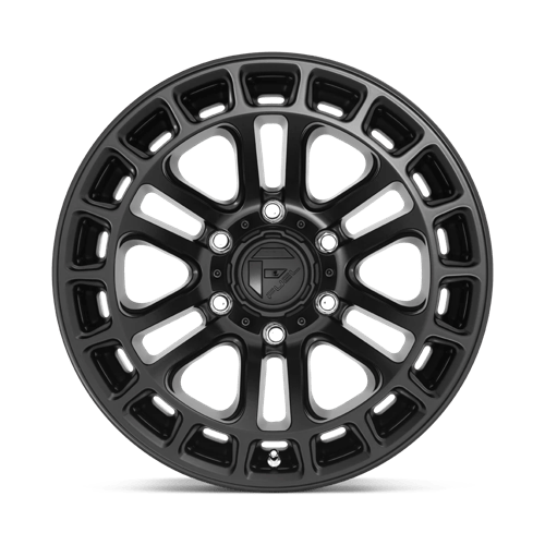 20X10 Fuel 1PC D718 HEATER 6X5.5 -18MM MATTE BLACK