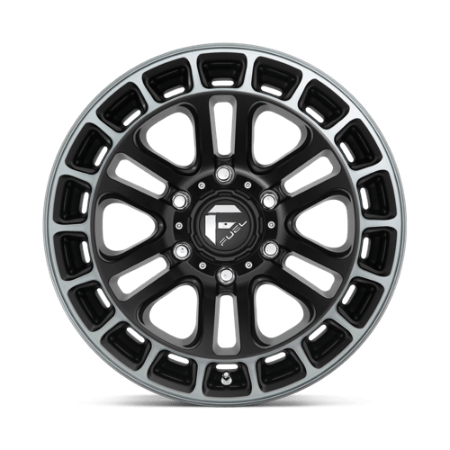 20X9 Fuel 1PC D720 HEATER 6X5.5 1MM MATTE BLACK DOUBLE DARK TINT MACHINED