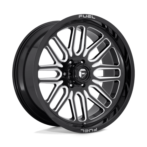 20X10 Fuel 1PC D662 IGNITE 8X6.5 -18MM GLOSS BLACK MILLED