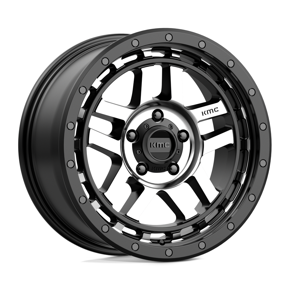 18X8.5 KMC KM540 RECON 5X150 18MM SATIN BLACK MACHINED